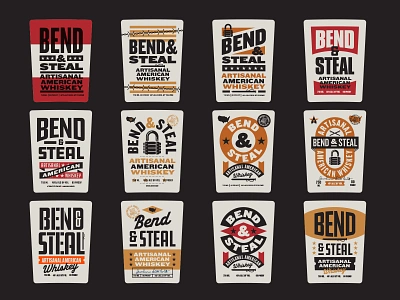 Label Design bend steal label spirits tim jones whiskey