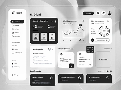 Task Management Dashboard admin panel analytics dashboard business dashboard design dashboard ui kanban management manager meeting minimal productivity project saas startup task management dashboard task manager todo trello ui ux webdesign