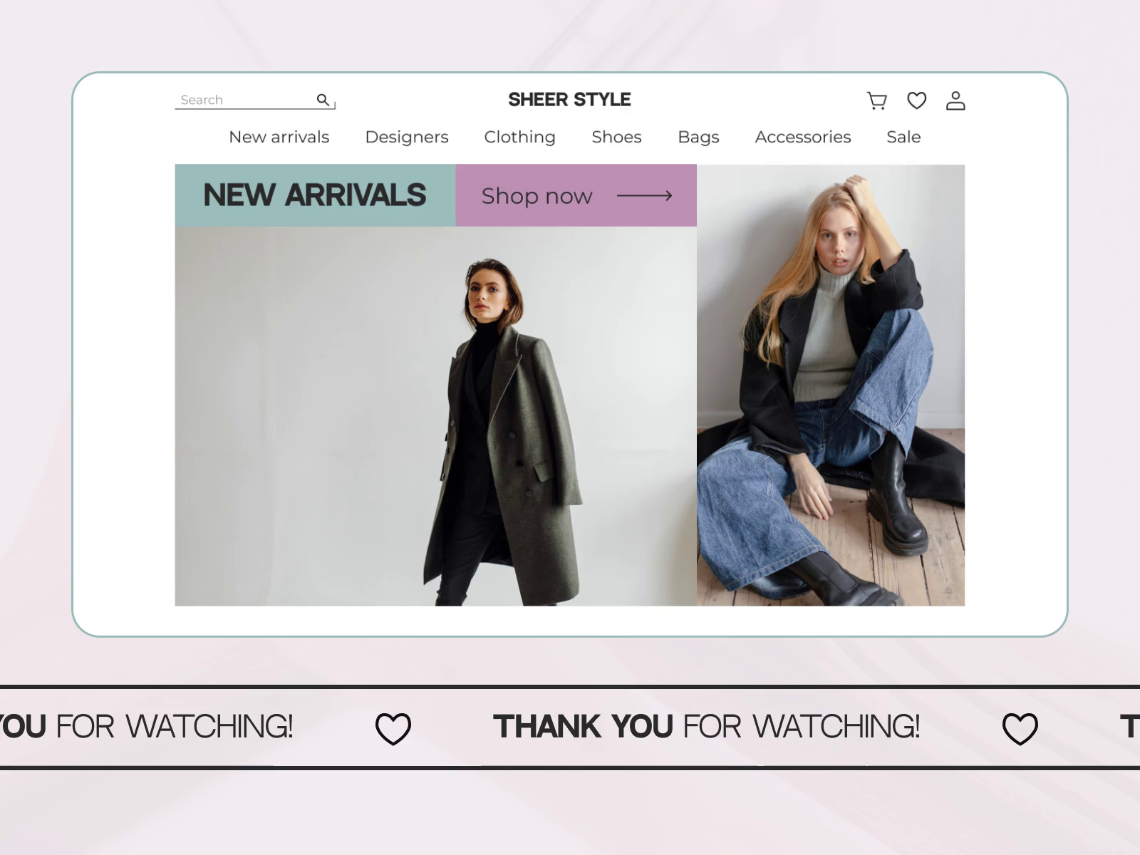 Clothing store website "SHEER STYLE" by Darya on Dribbble