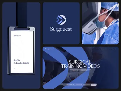 Surgquest branding design grid layout logo product design type ui web platform
