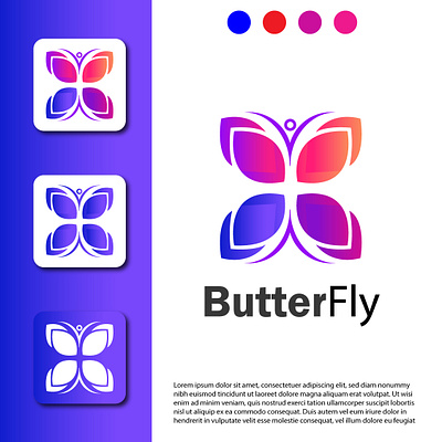 Butterfly 🦋 Logo Design ✓ 3d animation branding butterfly graphic design logo logo maker motion graphics ui