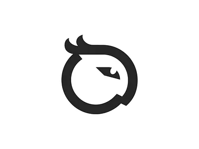 Owl for Paul animal bird black and white brand identity branding classic fly for sale unused buy head logo mark symbol icon mascot mihai dolganiuc design minimal monochrome nature owl smart solid timeless wise