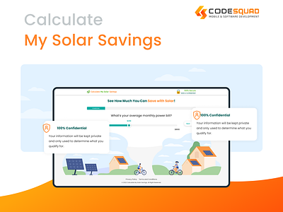 Solar Savings Web Platform animation branding graphic design logo ui ux wen design