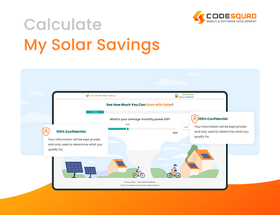 Solar Savings Web Platform animation branding graphic design logo ui ux wen design