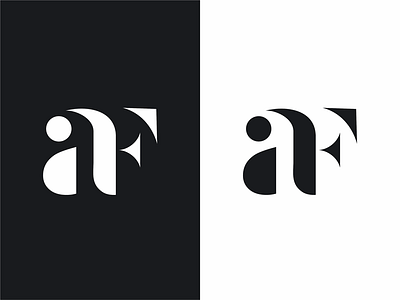 monogram AF af fa letter logo monogram