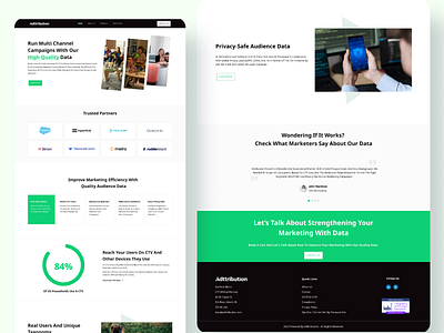 Marketing Agency Landing page agency bold design interface landing page marketing minimalist service ui us ux web web design