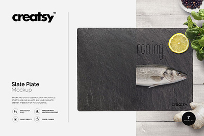 Slate Plate Mockup online