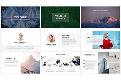 Photo slides presentations master slides