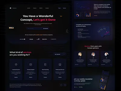 Finance Landing Page banking app branding design finance finance app finance landing page finance management saas finance website financial fintech landing page minimal ui ui design ux website website design