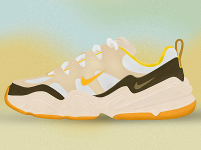 Nike Tech Hera Women's Shoes footwear graphic design illustrations illustrator nike nikeshoes procreate procreate art procreate illustration shoe design sneaker design sneakers