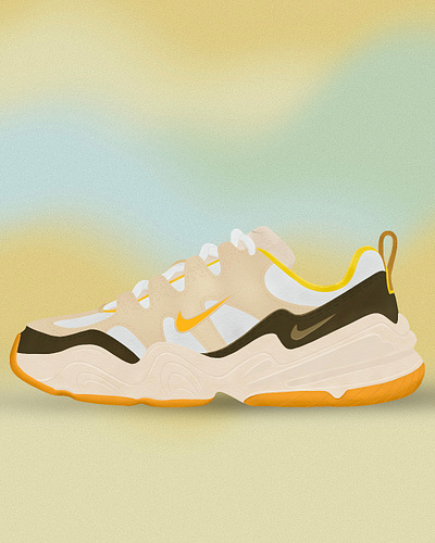 Nike Tech Hera Women's Shoes footwear graphic design illustrations illustrator nike nikeshoes procreate procreate art procreate illustration shoe design sneaker design sneakers