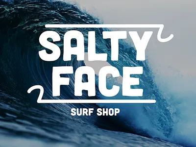 Salty Face - Logo Design adobe adobe illustrator brand design brand identity brand identity design branding design graphic design illustration illustrator logo logo design logotype primary logo surf shop vector
