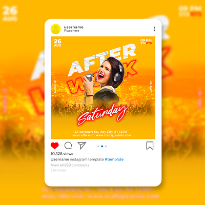 Party Social media post branding design graphic design illustration social media post typography