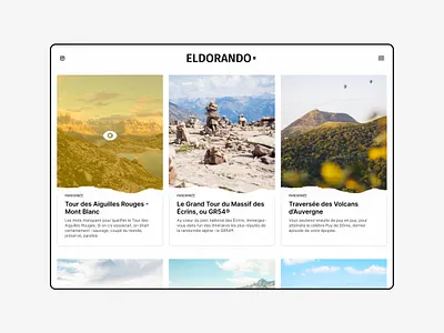Minimal hiking blog website design figma hero hiking interface minimal ui ux website