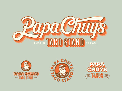 Papa Chuy's Taco Stand | Branding austin texas badge branding colorado designer design food truck identity illustration lettering logo logo design patch restaurant taco texas type typography vector