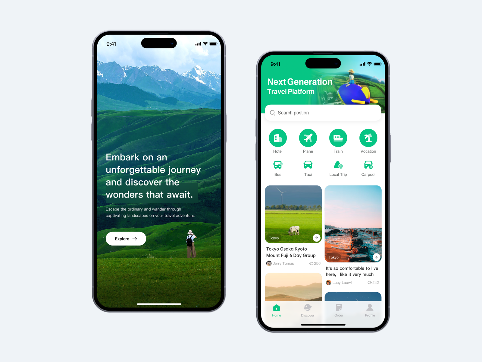 Travel APP UI Design by DAO UI Design Studio on Dribbble