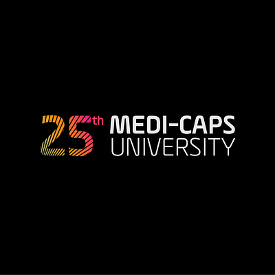 Medi-Caps University 25th Anniversary Logo Concept #1 branding design logo typography
