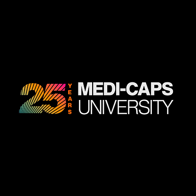 Medi-Caps University 25th Anniversary Logo Concept #2 branding design logo typography