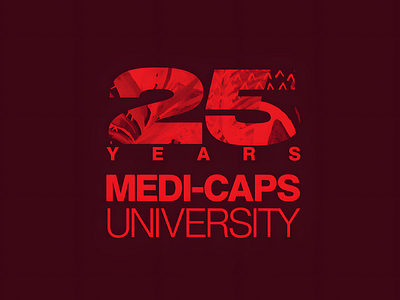 Medi-Caps University 25th Anniversary Logo Concept #3 branding design logo typography