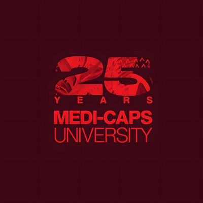 Medi-Caps University 25th Anniversary Logo Concept #3 branding design logo typography