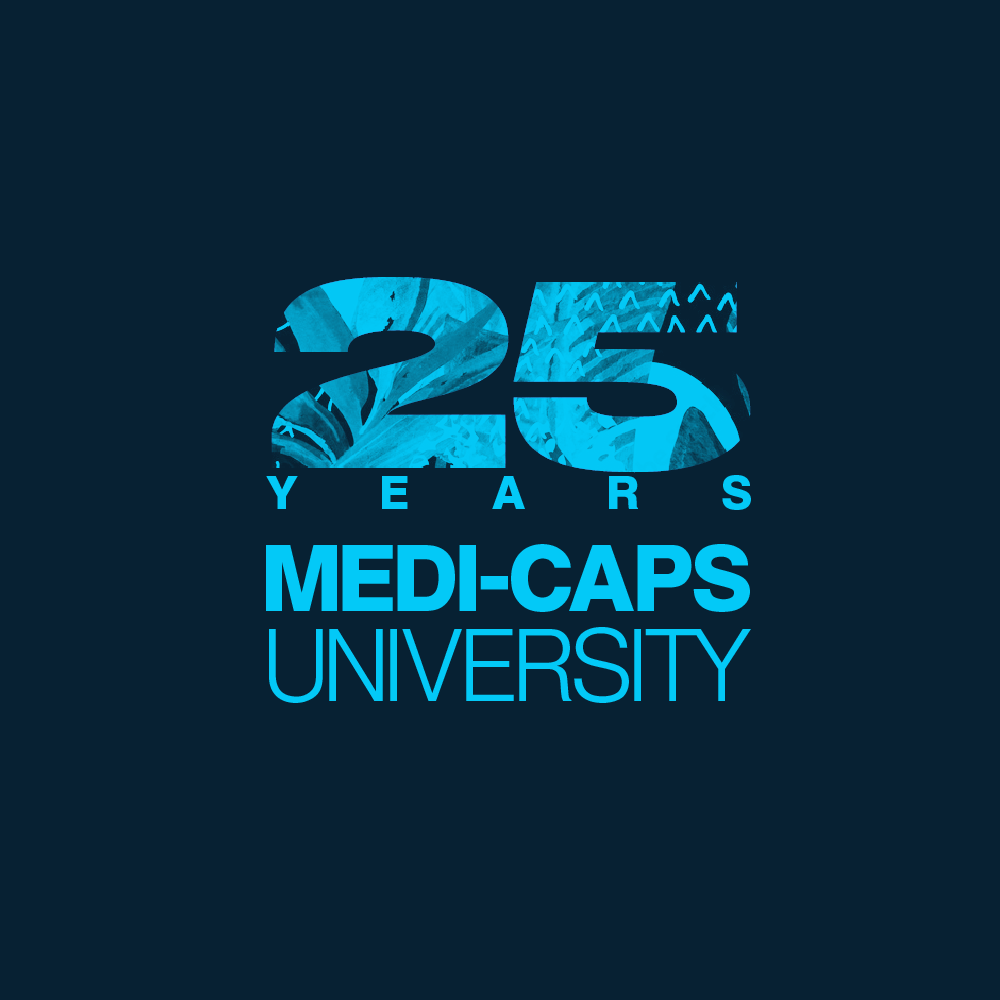 MediCaps University 25th Anniversary Logo Concept 3 by Rudraksh on
