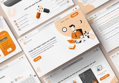 Capsul Academy Website Design branding graphic design ui