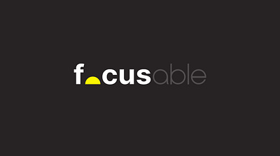 FOCUSable Logo branding clean design dribbble graphic design illustration light logo