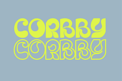 Corbby - Free Display Font branding display font free free font freebie headline logo social title type typeface