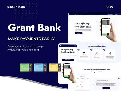 Grant Bank Website branding design desktop graphic design mobile ui ux web website