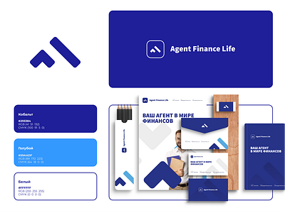 Agent Finance af letter banking brand branding corporate identity design finance identity logo logotype