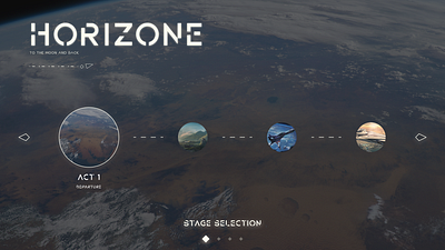 Horizone- A space game game ui ux