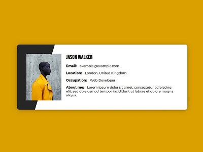 Responsive User Profile Card using HTML & CSS css css3 divinectorweb frontend html html5 responsive webdesign