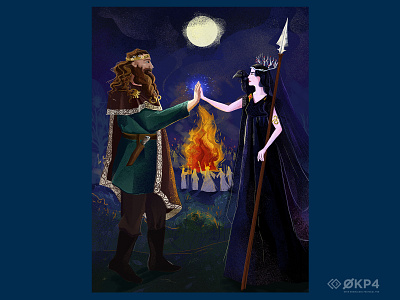 Samhain Festival blockchain platform blockchain project celtic mythology design digital art digital illustration drawing folklore god and goddess graphic design illustration magic illustration mythology