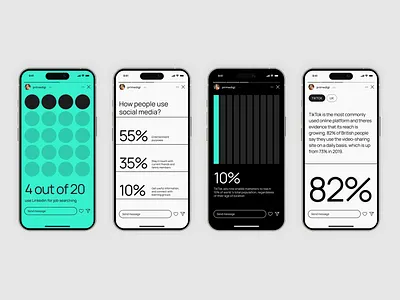 Socials Research branding corporate branding design social media typography ui ui ux design ui design ux