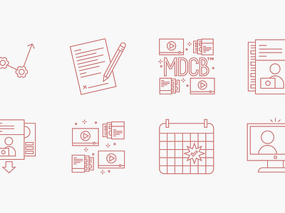 Custom Icons for Caitlin Bacher design graphic design icon design marketing design