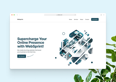WebSprint - Innovative way to start a web design app design graphic design responsive typography ui uiux design web web design website