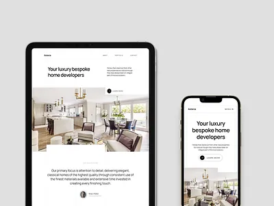 Luxury home building design figma typography ui ui ux design ux webdesign
