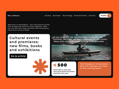 News site design branding design ui ux uxui web