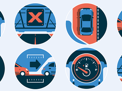 Smart motorway driving tips (Which?) auto automobile car fuel icon illustration infographic road sign speed vehicle