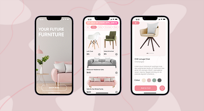 /your future furniture/ app design furniture graphic design illustration ios shop ui ux