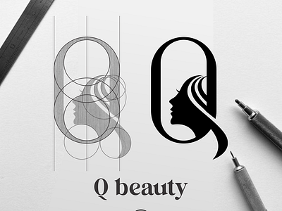 Q BEAUTY agency austraslia awesome logo beauty branding companylogo design dribbble fashion icon lettermark logo logos monogram logo q simple usa vector