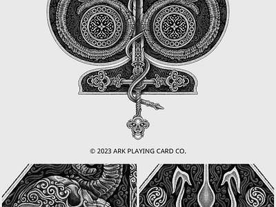 Devildom - Ace of Spade baroque design devil art illustration logo playing cards sketch vintage