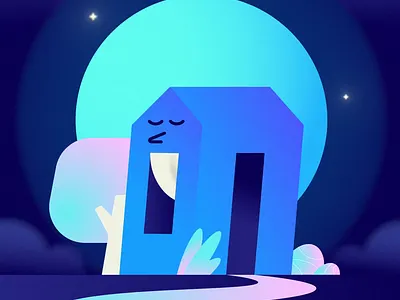 Sleepy House animation graphic design illus illustration motion graphics