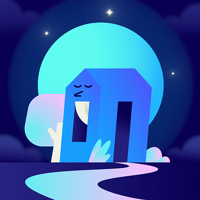 Sleepy House animation graphic design illus illustration motion graphics