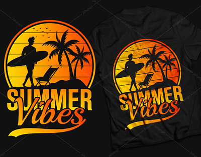 Summer T-Shirt Design branding design graphic design illustration logo tshirtdesign typography ui ux vector