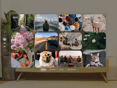 Apple Vision Pro Cards animation apple cards concept design ios landing new photos popular typography ui ux vision vision pro web wwdc23