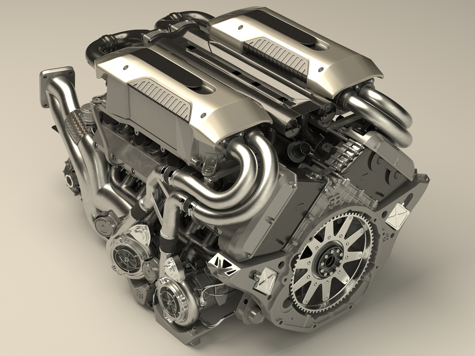 Bugatti Chiron Engine by Johann Delestree on Dribbble