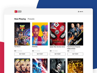 Cinema Assist - Other Pages app booking cinema clean responsive ticketing ui ui design ux