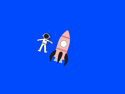 Space workers on Iconscout after effects animation character conversation icon iconscout illustration loader loop lottie man motion pack searh share shop space space man stroke ui