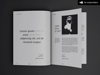 A4 Magazine / Brochure Mockup Vol.2 brochure clean design download editorial elegant layout magazine minimal mockup paper pixelbuddha psd template typography